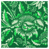 William Morris Sonnenblumen, Emerald Green Stoff (Nahaufnahme)
