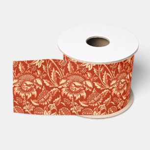 William Morris Sonnenblumen, Mandarin Orange Ripsband