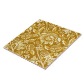 William Morris Sonnenblumen, Mustard Yellow / Gold Fliese (Seite)