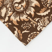 William Morris Sonnenblumen, Schokolade Brown & Be Fleecedecke (Ecke)
