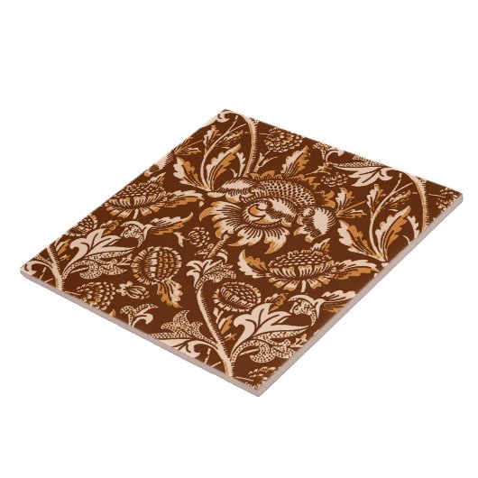 William Morris Sonnenblumen, Schokolade Brown & Be Fliese (Seite)