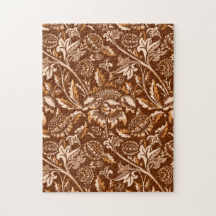 William Morris Sonnenblumen, Schokolade Brown & Be Puzzle