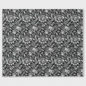 William Morris Sonnenblumen, Schwarz und Weiß Geschenkpapier (Flach)