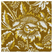 William Morris Sonnenblumen, Senf Gelb Stoff (Nahaufnahme)