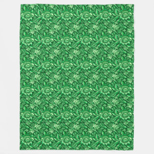 William Morris Sonnenblumen, Smaragdgrün Fleecedecke