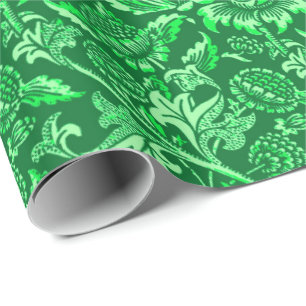 William Morris Sonnenblumen, Smaragdgrün Geschenkpapier