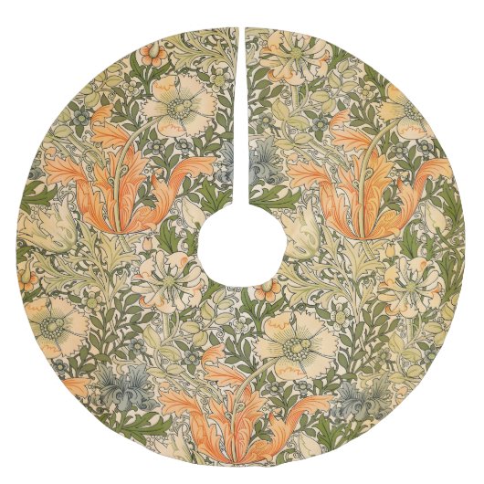 William Morris Spring Compton Blume Festival Polyester Weihnachtsbaumdecke (Vorderseite)