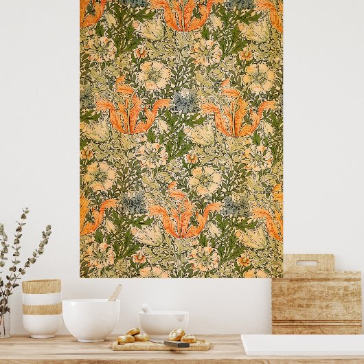 William Morris Spring Compton Blume Festival Poster (Küche)