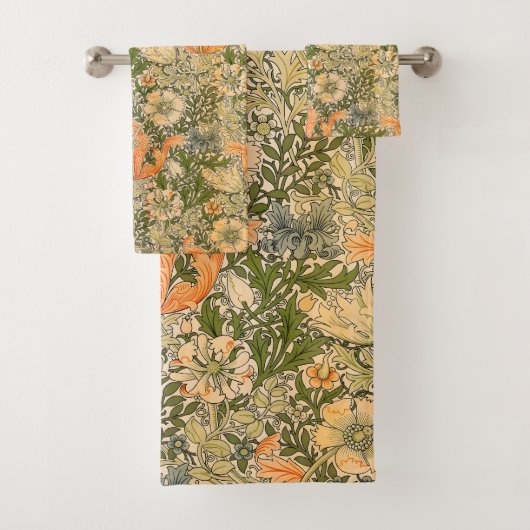William Morris Spring Compton Blumenfest Badhandtuch Set (Insitu)