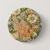 William Morris Spring Compton Blumenfest Button (Vorderseite)