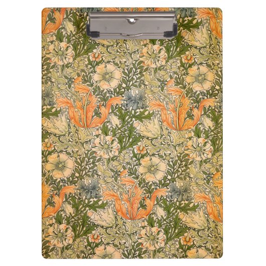 William Morris Spring Compton Blumenfest Klemmbrett (Vorderseite)
