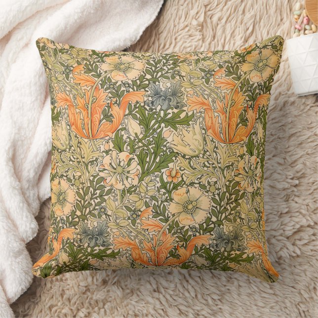 William Morris Spring Compton Flower Festival Kissen (Decke)