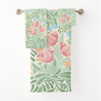 William Morris Spring Floral, English Garden Badhandtuch Set