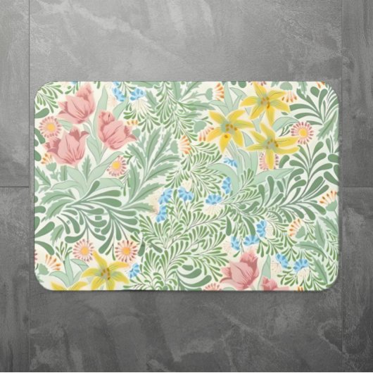 William Morris Spring Flowers, English Garden Badematte