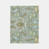 William Morris Spring Thicket: Antique Floral Fleecedecke (Vorderseite)