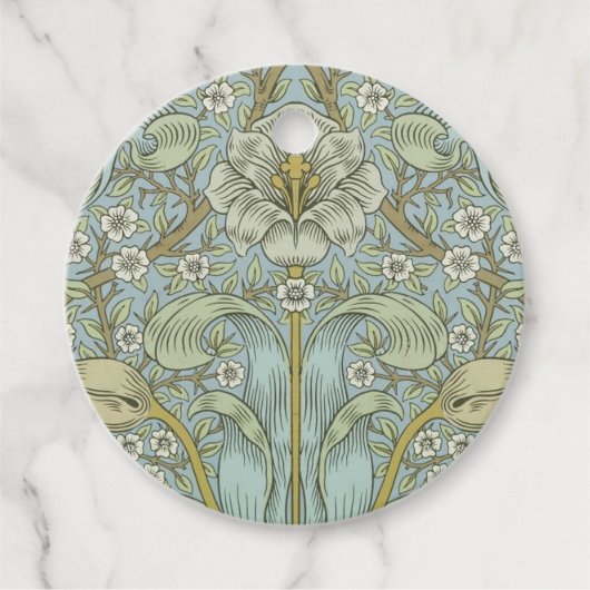 William Morris Spring Thicket: Antique Floral Geschenkanhänger (Vorderseite)