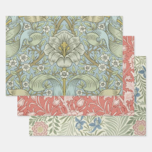 William Morris Spring Thicket: Antique Floral Geschenkpapier Set