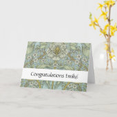 William Morris Spring Thicket: Antique Floral Karte (Gelbe Blume)