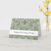 William Morris Spring Thicket: Antique Floral Karte (Gelbe Blume)