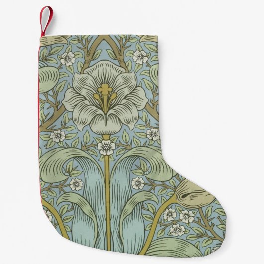 William Morris Spring Thicket: Antique Floral Kleiner Weihnachtsstrumpf (Vorderseite)