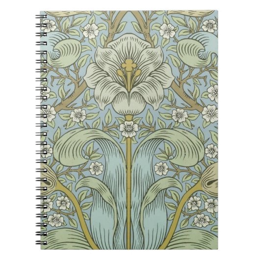 William Morris Spring Thicket: Antique Floral Notizblock (Vorderseite)