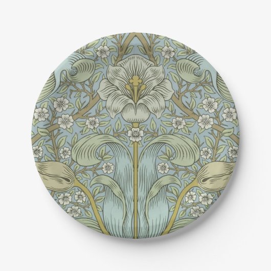 William Morris Spring Thicket: Antique Floral Pappteller (Vorderseite)