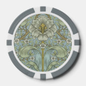 William Morris Spring Thicket: Antique Floral Pokerchips (Vorderseite)