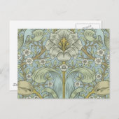 William Morris Spring Thicket: Antique Floral Postkarte (Vorne/Hinten)