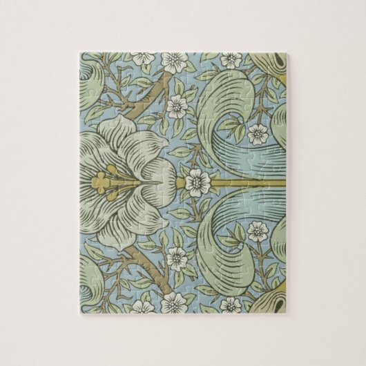 William Morris Spring Thicket: Antique Floral Puzzle (Vertikal)