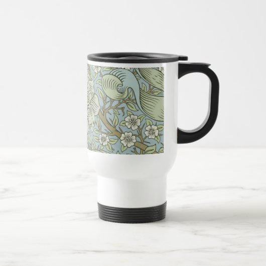William Morris Spring Thicket: Antique Floral Reisebecher (Rechts)