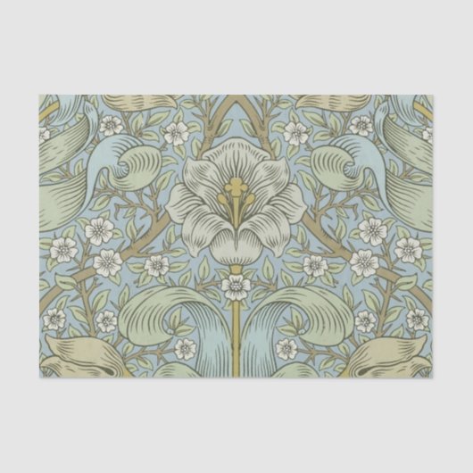 William Morris Spring Thicket: Antique Floral Seidenpapier (Vorderseite)