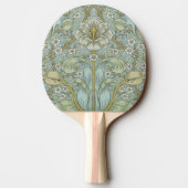 William Morris Spring Thicket: Antique Floral Tischtennis Schläger (Rückseite)