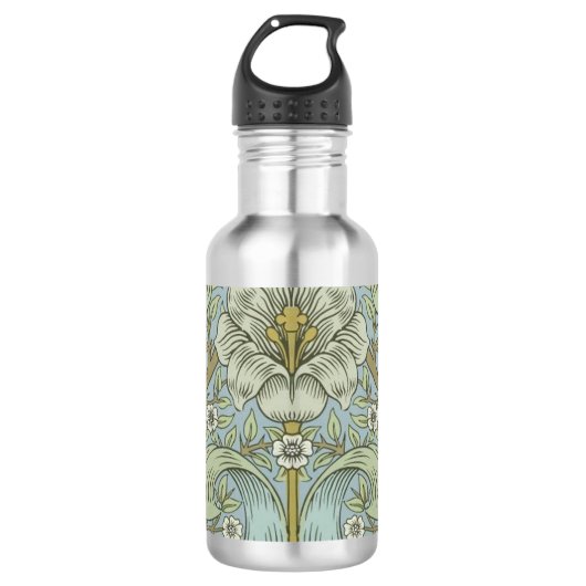 William Morris Spring Thicket: Antique Floral Trinkflasche (Vorderseite)