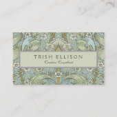 William Morris Spring Thicket: Antique Floral Visitenkarte (Vorderseite)