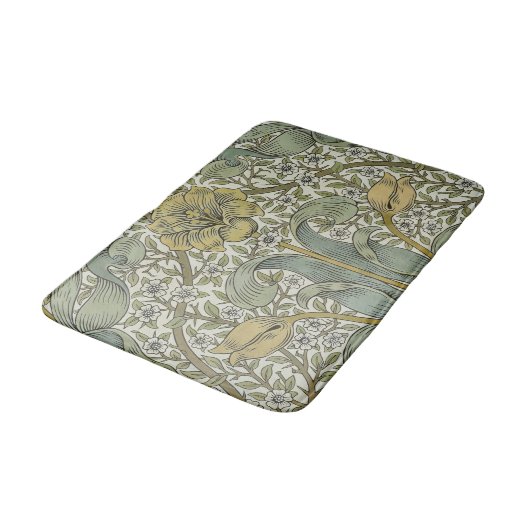 William Morris Spring Thicket Classic Muster Badematte (Schrägansicht)
