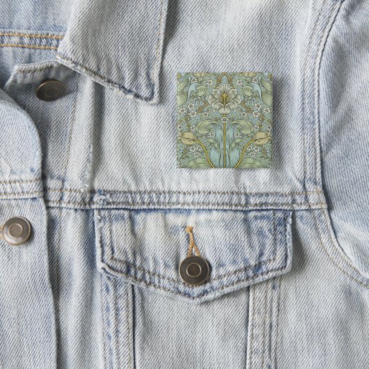 William Morris Spring Thicket Classic Muster Button (Beispiel)