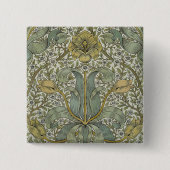William Morris Spring Thicket Classic Muster Button (Vorderseite)