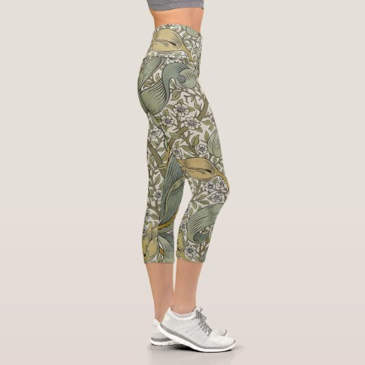William Morris Spring Thicket Classic Muster Capri Leggings (Rechts)