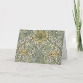 William Morris Spring Thicket Classic Muster Dankeskarte (Rückseite)