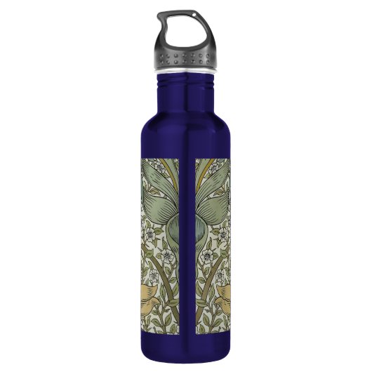 William Morris Spring Thicket Classic Muster Edelstahlflasche (Rückseite)
