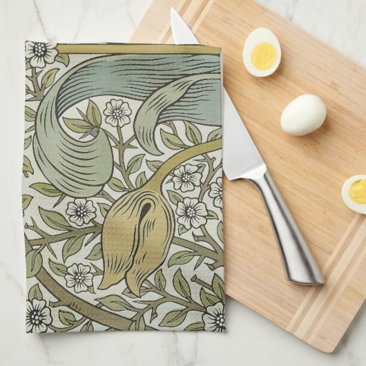 William Morris Spring Thicket Classic Muster Geschirrtuch (Viertel Falte)