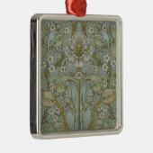William Morris Spring Thicket Classic Muster Ornament Aus Metall (Rechts)