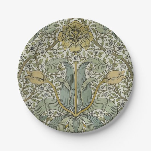 William Morris Spring Thicket Classic Muster Pappteller (Vorderseite)