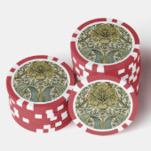 William Morris Spring Thicket Classic Muster Pokerchips (Stapel)