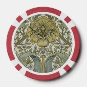 William Morris Spring Thicket Classic Muster Pokerchips (Rückseite)