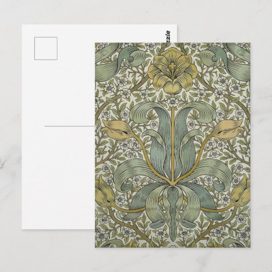 William Morris Spring Thicket Classic Muster Postkarte (Vorne/Hinten)