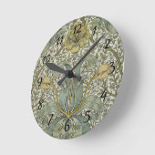 William Morris Spring Thicket Classic Muster Runde Wanduhr (Winkel)