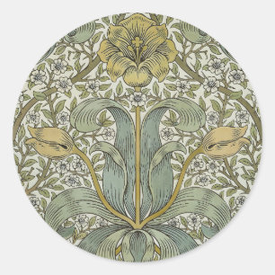 William Morris Spring Thicket Classic Muster Runder Aufkleber