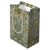 William Morris Spring Thicket Classic Pattern Mittlere Geschenktüte (Rückseite Schrägansicht)