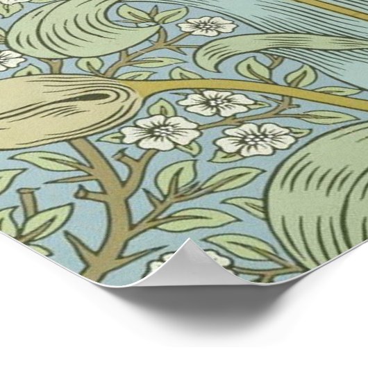 William Morris Spring Thicket Classic Pattern Poster (Ecke)
